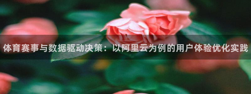 必一运动体育app：体育赛事与数据驱动决策：以阿里云为例的用