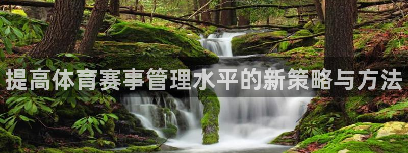 必一体育官网ios下载：提高体育赛事管理水平的新策略与方法
